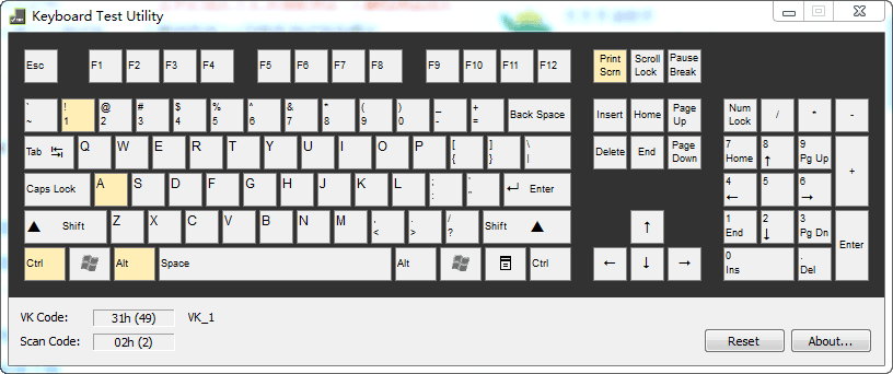 键盘按键测试工具 官方版