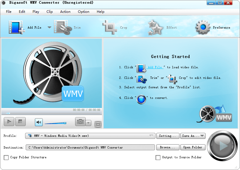 Bigasoft WMV Converter 官方版