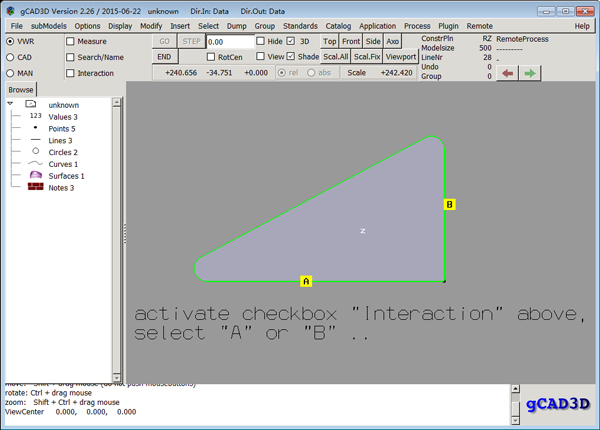 gCAD3D(画图工具) 英文版 V2.28